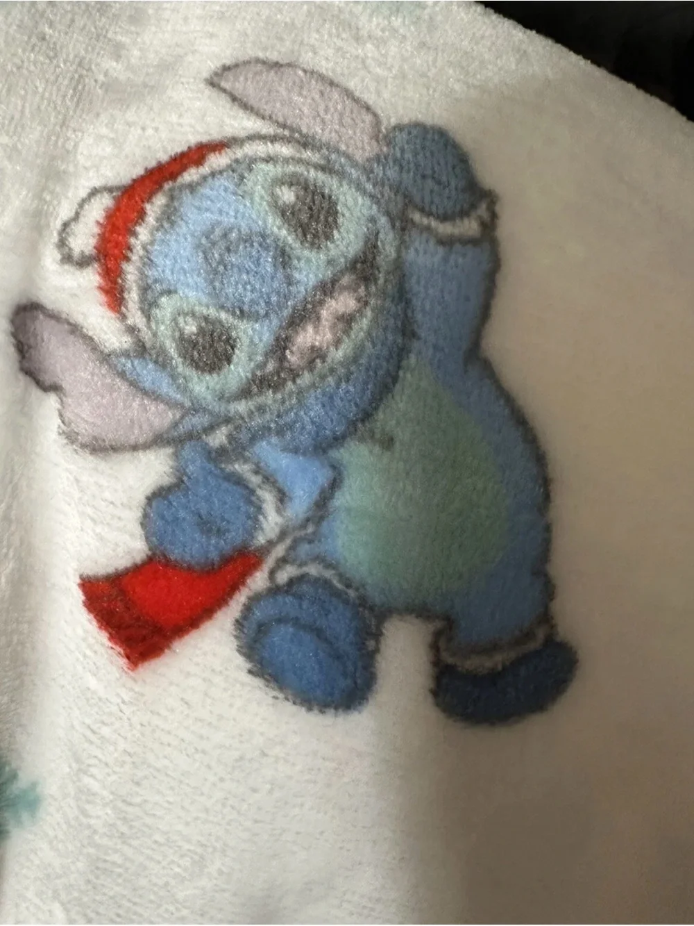 Disney stitch Christmas blanket nwt.